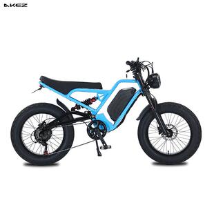 AKEZ EBIKE 20寸越野铝合金软尾电动车雪地助力锂电池越野摩托车