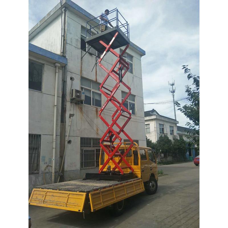 厂家供应6米移动式升降台剪叉式高空作业平台车载式升降平台