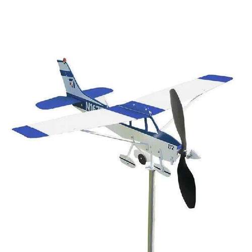 Mental Airplane Weather Vane Multi-functional Yard Garden