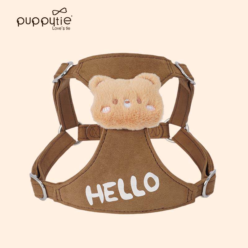 puppytie宠物牵引绳小型犬背心式胸背夏天可爱幼犬外出遛狗绳狗炼