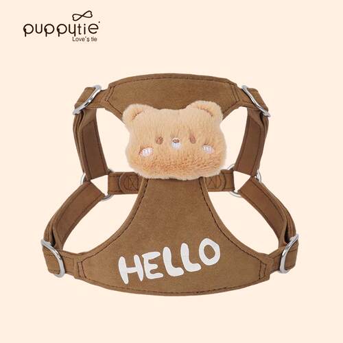 puppytie宠物牵引绳小型犬背心式胸背夏天可爱幼犬外出遛狗绳狗炼