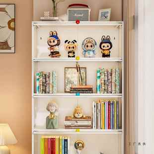 钢制飘429窗窗柜阳台储物柜卧室置柜放台物书地架玻璃书柜落收纳