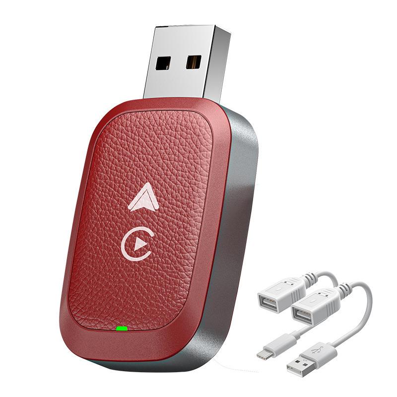 新款无线carplay车机导航AndroidAUTO二合一车机互联转换盒子