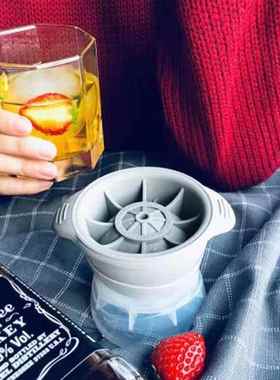 Ice Hockey Puck Shaped Ice Cube Mold, Silicone Round Ball Ma