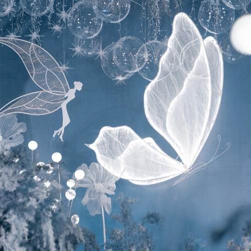 厂家直销新款光大蝴蝶引婚路礼舞台空中吊顶挂件发蝴蝶装堂XW饰灯