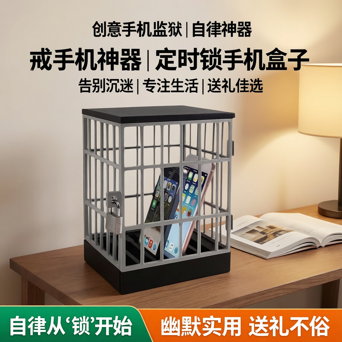 创意手机监狱智能手机笼子定时锁手机的盒子戒手机自律神器礼物