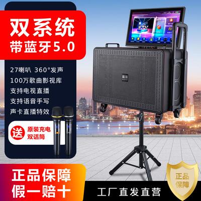广场舞视频音响重低音家用KTV一体机带显示屏幕大功率户外便厂家