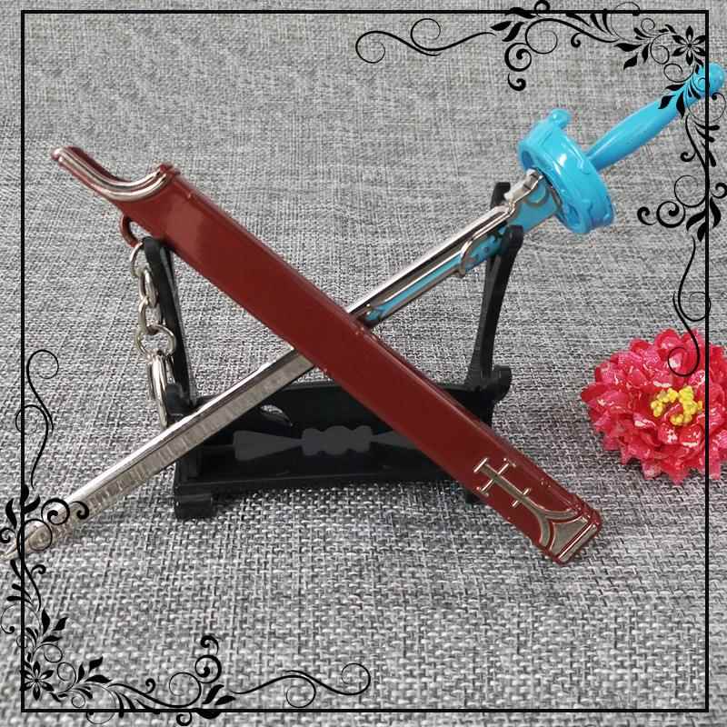 刀剑神域武器闪烁之光亚丝娜桐人阐释者合金兵器鞘刀模型17cm