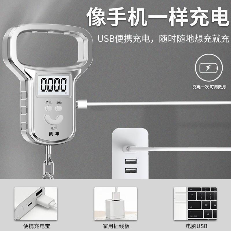 精准手提电子秤5簧0kg可携式STC-95-a精度家用快递称挂秤钩称小高