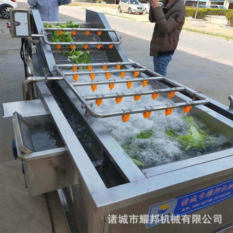 果蔬气泡清洗机水果yb-5000菜清洗蔬设压喷去淋农备残全自动洗菜