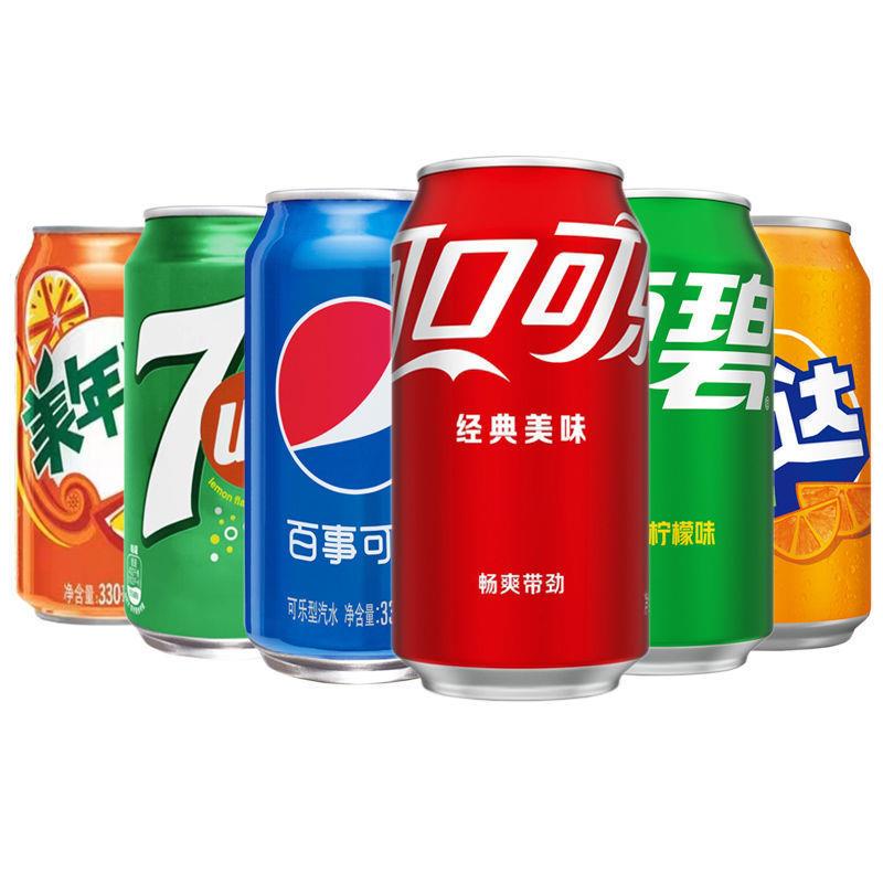 混合装330ml*6听碳酸饮料新老包装随机发可口