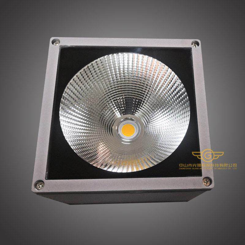户外防水LED筒灯走廊明装吸顶方形吊灯格栅CPB射灯20W30W