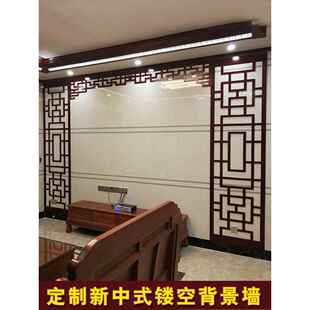 高密度木塑PVC背景墙镂空雕花板吊顶花格电视墙隔断墙屏风通花板