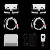 防盗器外接手机体验电源线台 防盗器电源主机多路电源线 配件