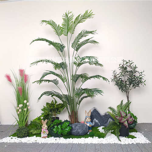 仿真绿植造景假植物盆栽仿生美人蕉大型落地装饰网红造景假绿植