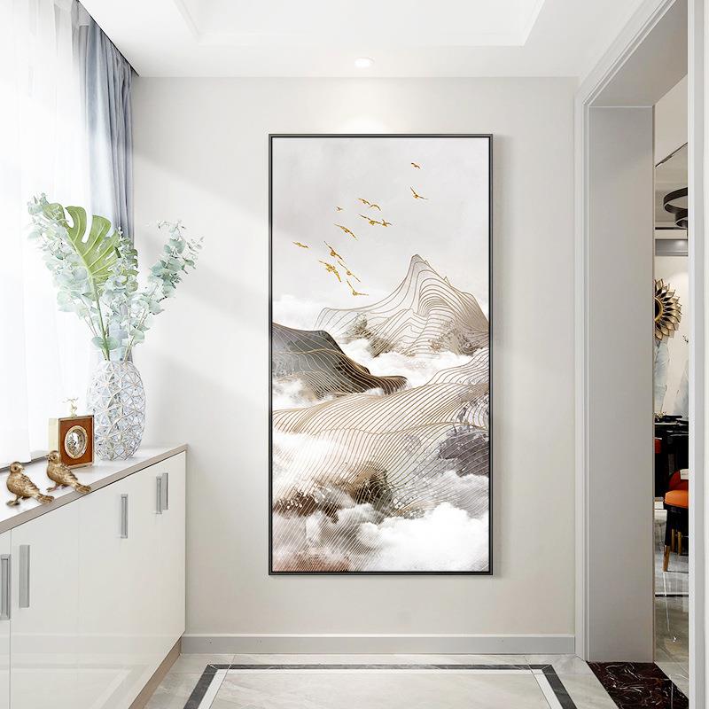 新中式格关装书饰画客厅玄走廊挂画中国风格泡茶风室房QZ202010过