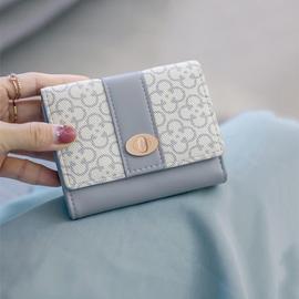 钱包女短款2024小众设计感韩版学生精致折叠小钱包零钱包卡包
