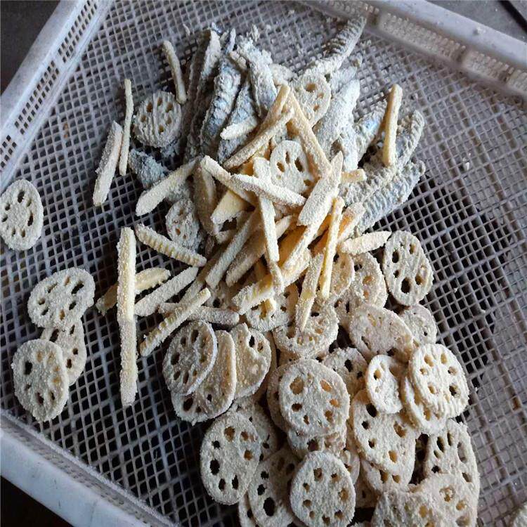 地瓜条上糖机 薯条上面浆面糊机 上料均匀自动生产型藕条裹液设备