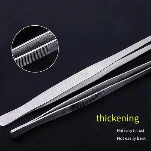 2PCS 48Cm Stainless Steel Tweezers Fish Tank Aquatic Plants