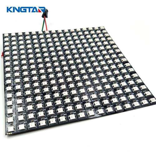 SK6812RGB16*16像素屏WS2812软屏256可编程点阵彩屏5V可编程LED