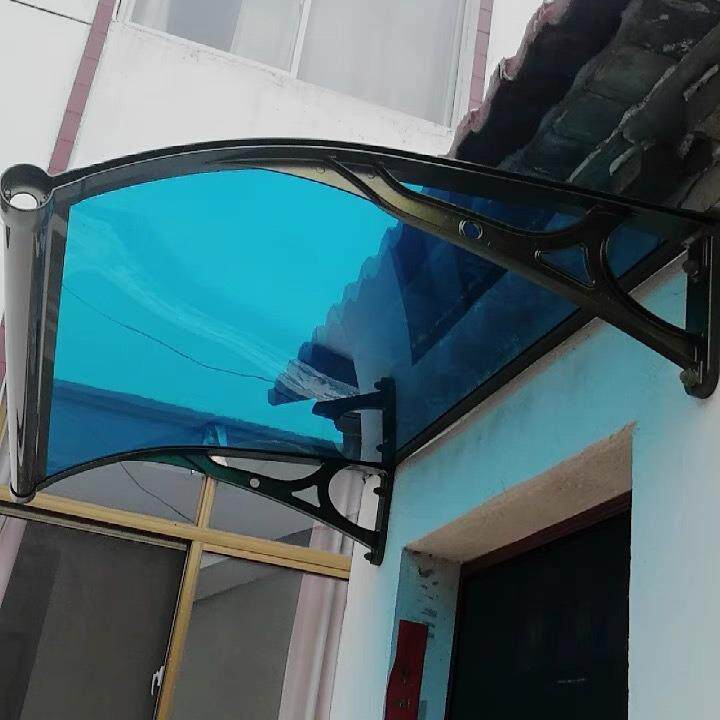 铝合金雨棚户外阳台遮阳篷家用窗户露台遮雨棚遮阳棚子塑料耐力板