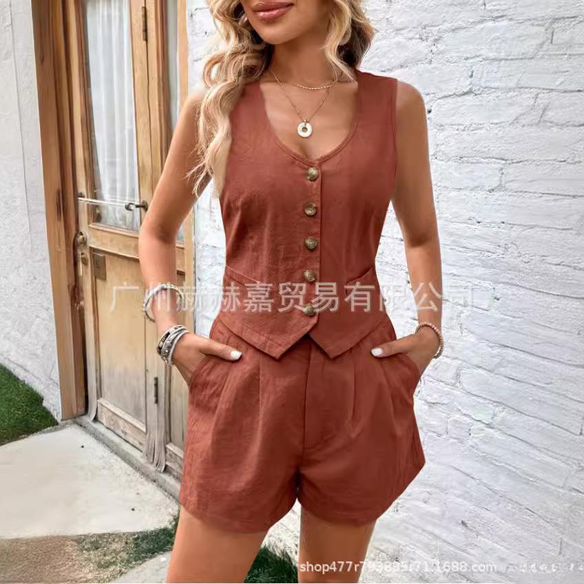 Women's clothing collar sleeveless two 女装装领无袖两