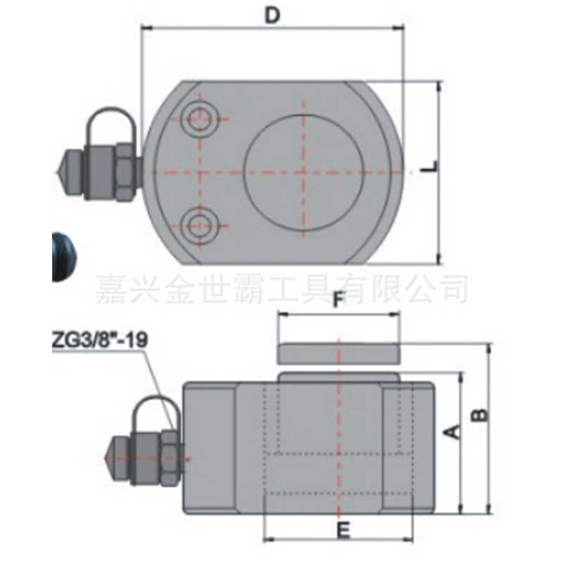 10T升降液压缸 金世霸中短型薄型单作用液压缸矿山短型升降液压缸