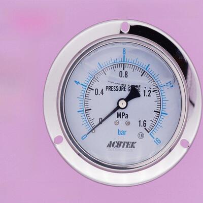 轴向边缘不锈钢防震压力表Yn100Bf-Zt 1.6Mpa M20*1.5材质304