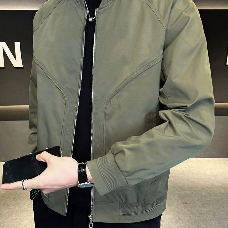 棒球服男士外套春秋款2026新款爆款潮流修身衣服春季男装二棉夹克