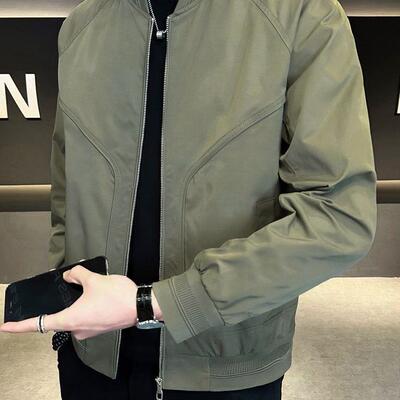 棒球服男士外套春秋款2026新款爆款潮流修身衣服春季男装二棉夹克