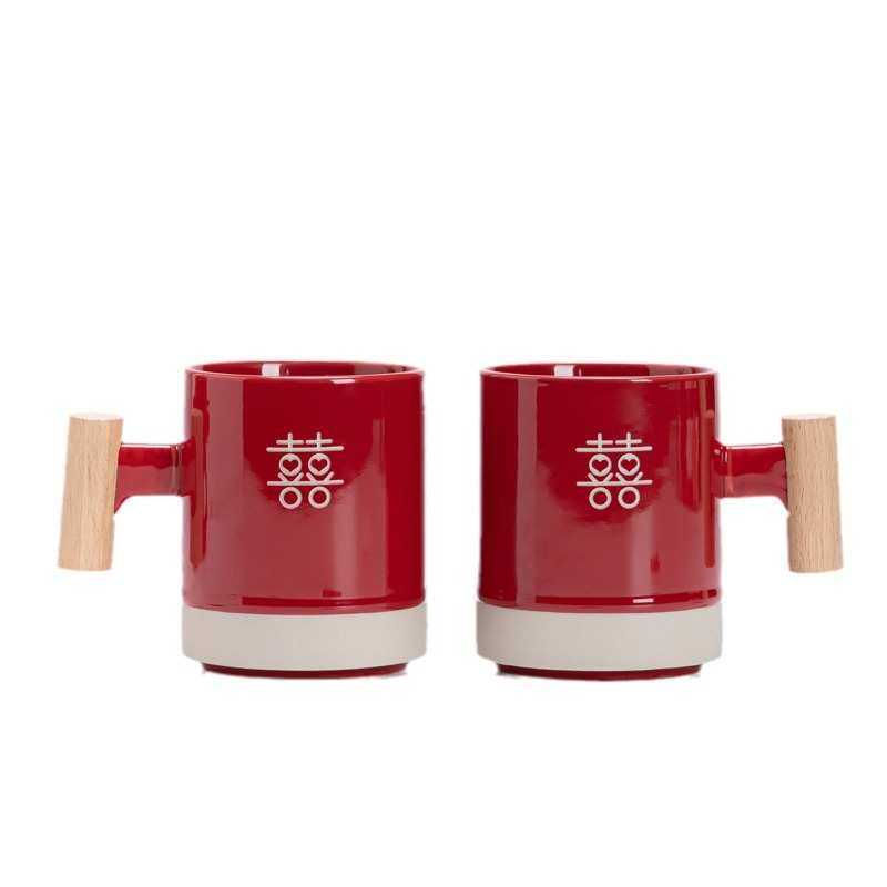 结婚洗漱杯一对 漱口杯套装新人红色牙刷陶瓷新婚情侣陪嫁,居家布艺,居家婚庆拖鞋,淘宝优惠券,粉丝福利购,淘宝优惠卷