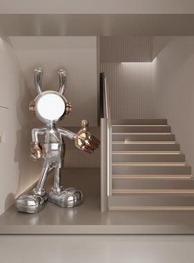 太空兔落地摆件客厅米奇迎宾高级感家居装饰酒店开店公司开业礼品