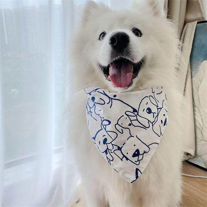宠物宠物狗口水大型犬阿拉斯加金毛萨摩耶防水三层围脖围巾围兜