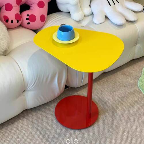 丹麦设计师沙发边几多巴胺茶几家用小户型迷你床头桌网红咖啡桌子