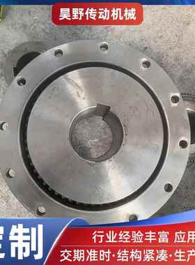 鼓形扭齿式联轴器IIGCL型46906大矩带制动联轴器钢性鼓型齿式轮联