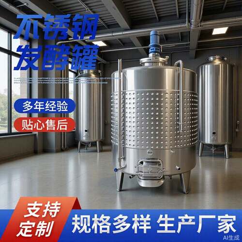 不锈钢乳化罐 搅拌罐 分散罐 果酒发酵罐 发酵罐棕榈油储罐