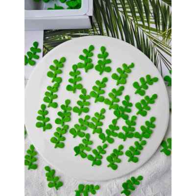 巧克力香木叶，方糖叶，胡椒木叶，烘焙蛋糕杯，装饰饰品，插件配