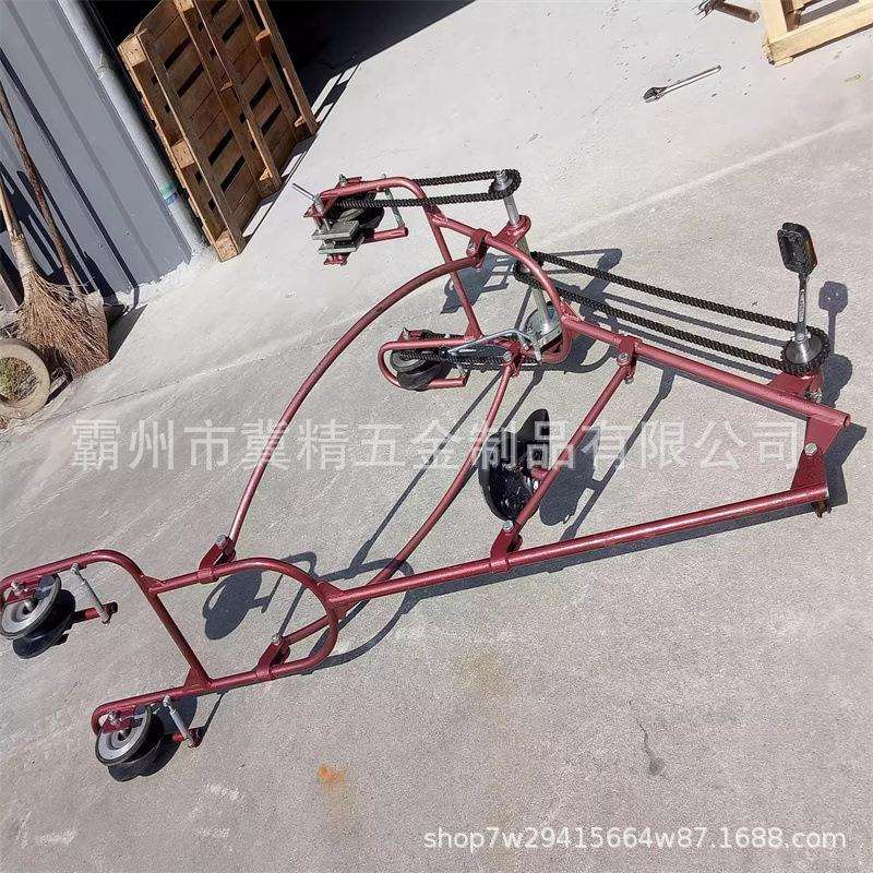 软梯头绝缘绳梯铝合金飞车单线双线刹车式自锁式导线自行车飞车