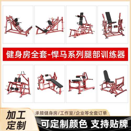 分动式腿部伸展训练器健身房全套训练器材商用臀腿力量器械