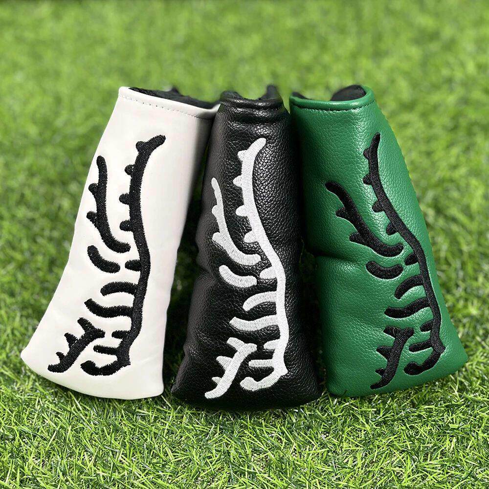 1pcAbstract Tiger Golf Club Putter Head Cover, easy to use - 实物图