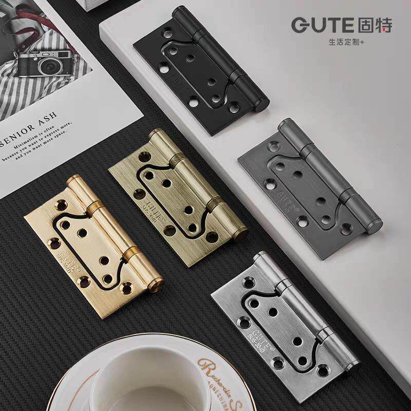 固特不锈钢子母合页房门轴承合页4寸3.0mm厚免开槽合页一片价格