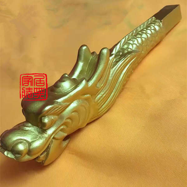 东阳木雕中式龙仿古头龙尾手工雕刻梁托柱头寺庙园林立体精雕龙头