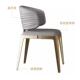 意DBJ式 创带扶手用椅子 意轻奢餐椅极简现代后家靠背椅不锈钢个性