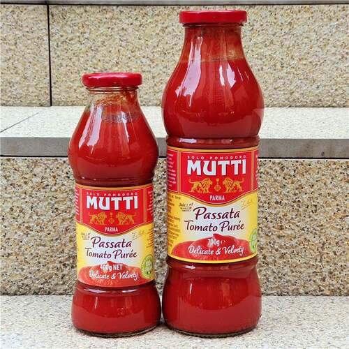 牧蒂番茄泥意大利番茄酱蕃茄膏拌面 面酱MUTTI PASSATA TOMATO PU