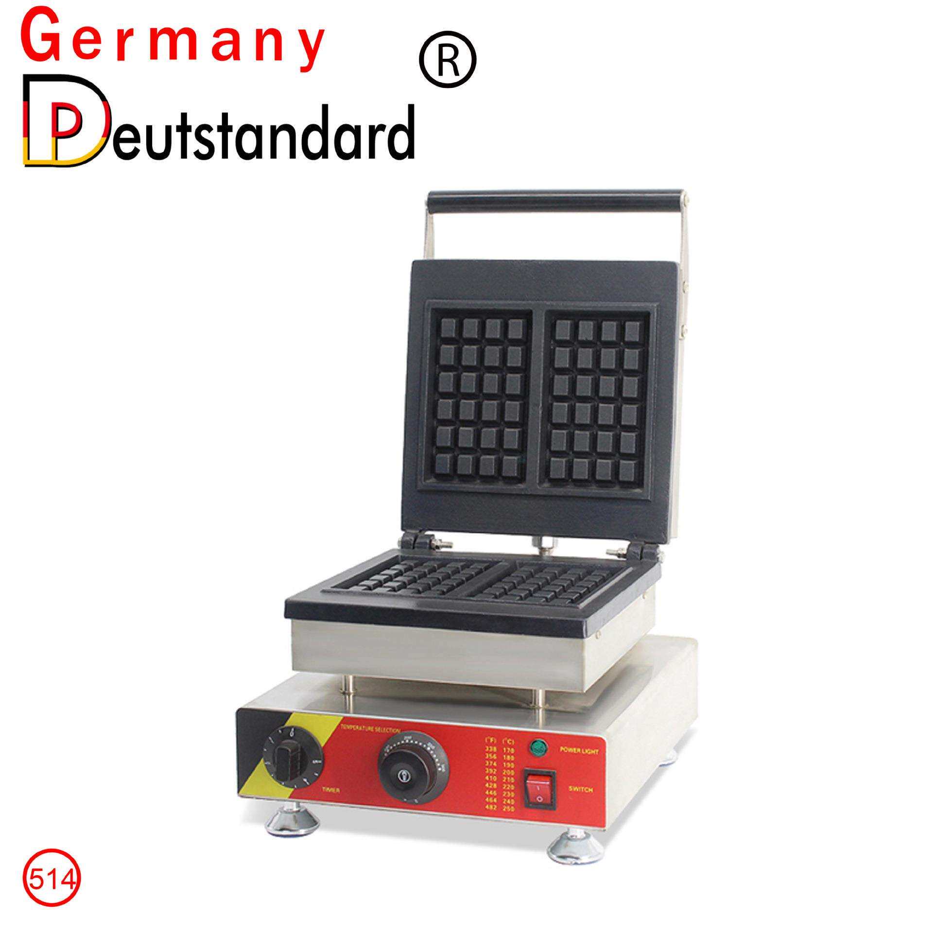 条形华夫炉/比利时厂家方形格子华夫饼膨化机华夫烤炉机械电加热