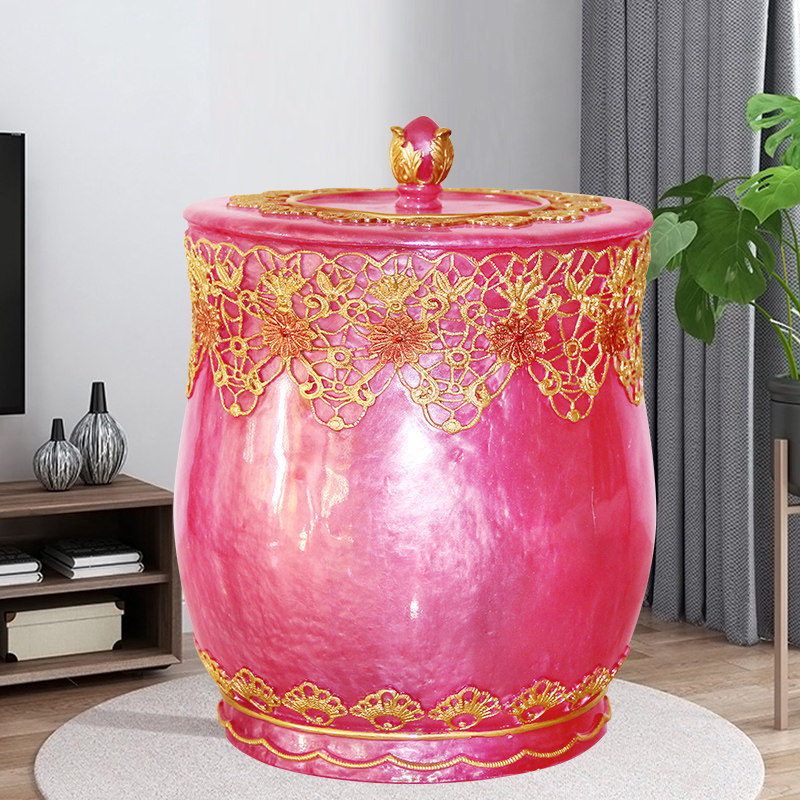 创意家用垃圾桶高档欧式客厅厨房卫生间垃圾桶大容量轻奢家居用品