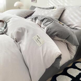 加厚纯棉被套单件简约全棉学生宿舍单独被罩套150x200x230被单人4