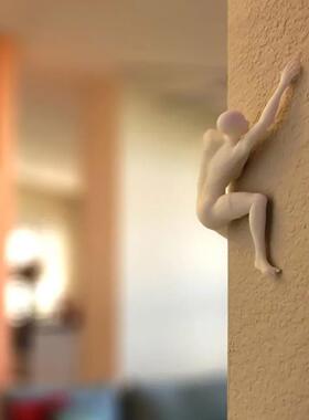 Unique Climber Sculpture Wall Decor独特的登山者雕塑墙面装饰