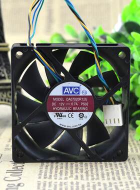 AVC 7020 DV07020R12U 12V 0.7A 双滚珠风扇 大风量 适合服务器