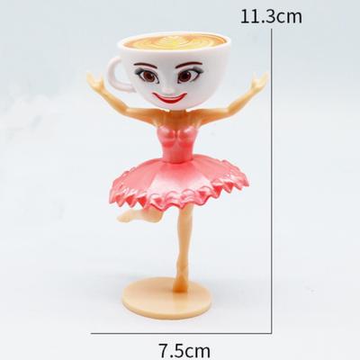 跨境新款通通通木棍人卡布奇诺小姐舞者公仔手办模型摆件玩具礼物